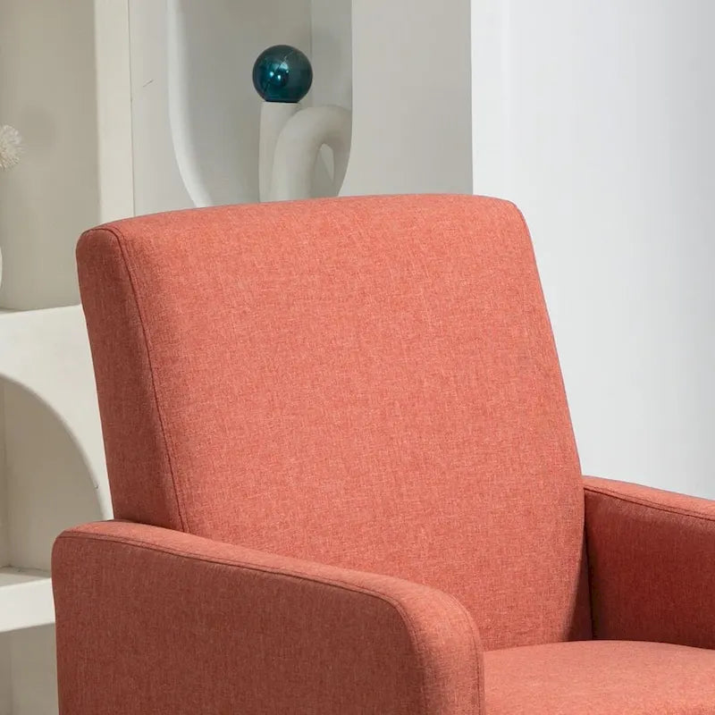 US Pride Furniture Minimalist Elegant Style Armchair with Solid Wood Frame Construction and New Soft Sponge