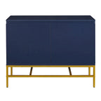 Minimalist & Luxury Cabinet 2 Door Sideboard with Metal Legs
