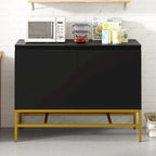 Minimalist & Luxury Cabinet 2 Door Sideboard with Metal Legs