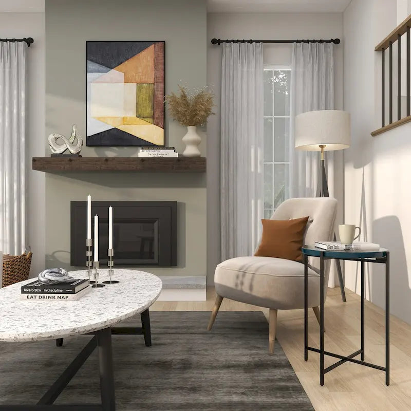 Metal X-Shaped Side End Accent Table with Textured Glass Tabletop - Gold or Black- Roche River Decor