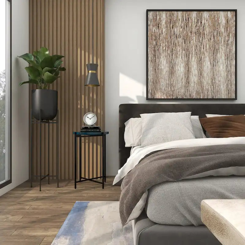 Metal X-Shaped Side End Accent Table with Textured Glass Tabletop - Gold or Black- Roche River Decor