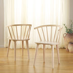 SAFAVIEH Home Blanchard 18-inch Curved Spindle Side Chair [SET of 2] - 21 W x 21 D x 30 H