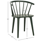 SAFAVIEH Home Blanchard 18-inch Curved Spindle Side Chair [SET of 2] - 21 W x 21 D x 30 H