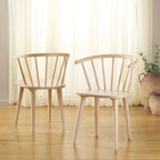 SAFAVIEH Home Blanchard 18-inch Curved Spindle Side Chair [SET of 2] - 21 W x 21 D x 30 H
