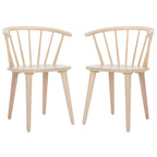 SAFAVIEH Home Blanchard 18-inch Curved Spindle Side Chair [SET of 2] - 21 W x 21 D x 30 H
