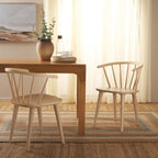 SAFAVIEH Home Blanchard 18-inch Curved Spindle Side Chair [SET of 2] - 21 W x 21 D x 30 H