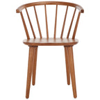 SAFAVIEH Home Blanchard 18-inch Curved Spindle Side Chair [SET of 2] - 21 W x 21 D x 30 H