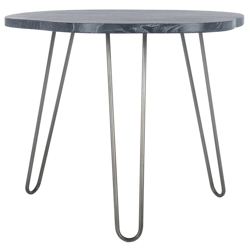 SAFAVIEH Lozka Wood Top Grey / White Wash Dining Table - 39.4  x 35.4  x 29.9  - 39Wx35Dx30H