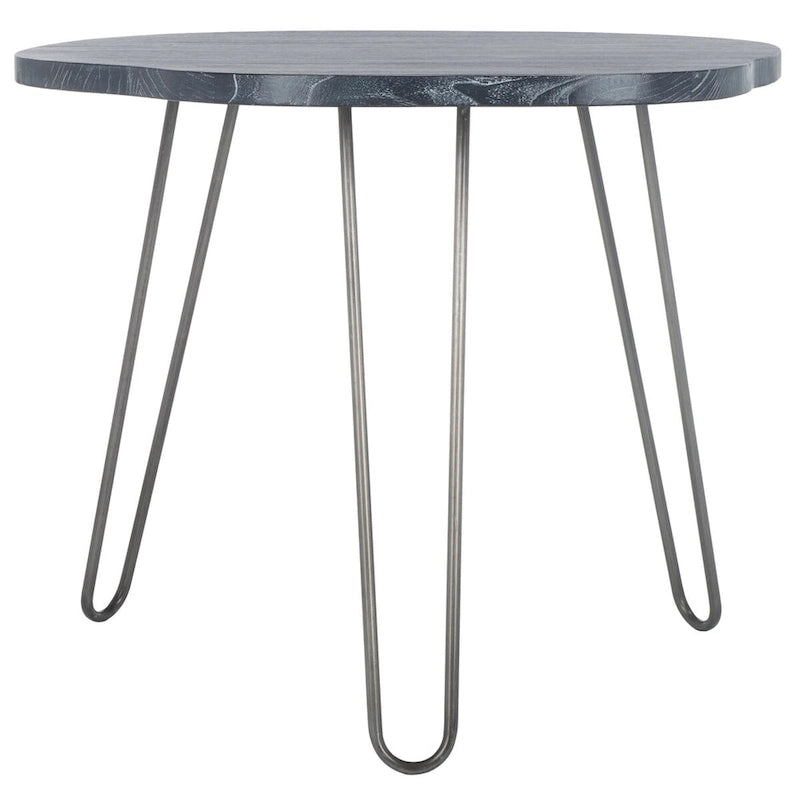 SAFAVIEH Lozka Wood Top Grey / White Wash Dining Table - 39.4  x 35.4  x 29.9  - 39Wx35Dx30H