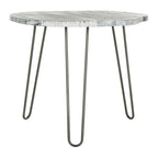 SAFAVIEH Lozka Wood Top Grey / White Wash Dining Table - 39.4  x 35.4  x 29.9  - 39Wx35Dx30H