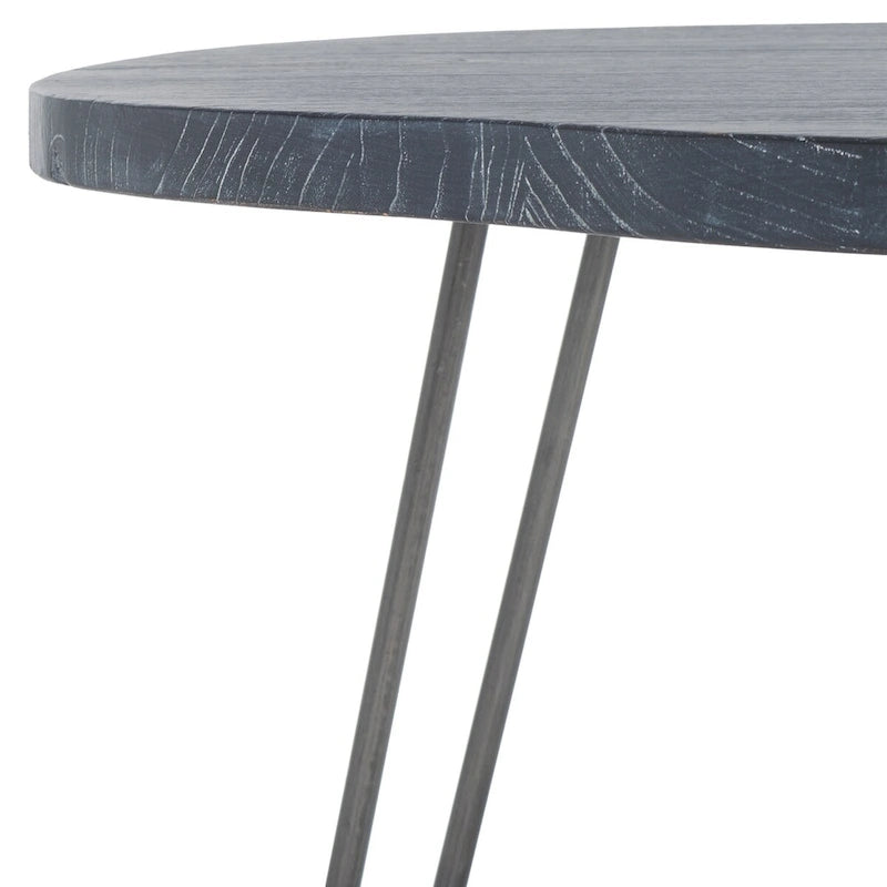SAFAVIEH Lozka Wood Top Grey / White Wash Dining Table - 39.4  x 35.4  x 29.9  - 39Wx35Dx30H