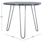 SAFAVIEH Lozka Wood Top Grey / White Wash Dining Table - 39.4  x 35.4  x 29.9  - 39Wx35Dx30H