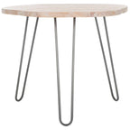 SAFAVIEH Lozka Wood Top Grey / White Wash Dining Table - 39.4  x 35.4  x 29.9  - 39Wx35Dx30H