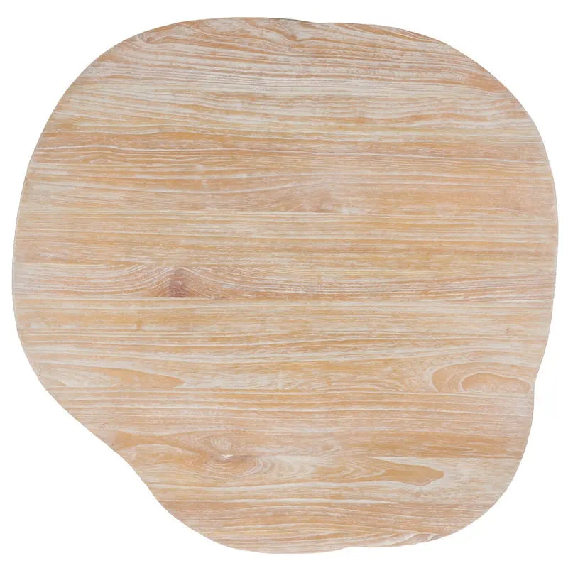 SAFAVIEH Lozka Wood Top Grey / White Wash Dining Table - 39.4  x 35.4  x 29.9  - 39Wx35Dx30H