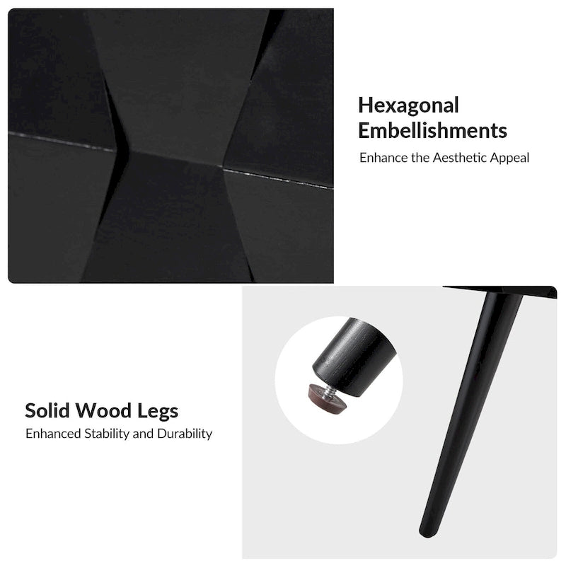 Julian Mid-century Modern End Table with Charging Station Set of 2 by HULALA HOME