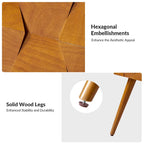 Julian Mid-century Modern End Table with Charging Station Set of 2 by HULALA HOME