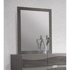 Somette 4-piece Devlin Grey Glossy King-size Bedroom Set